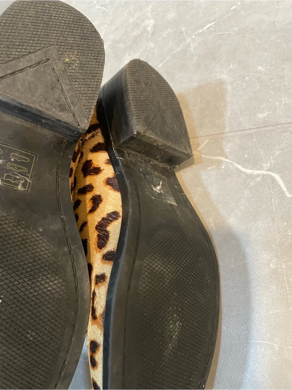 ALDO Leopard Print Hair Texture Chelsea Boots Size 7